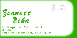 zsanett mika business card